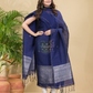 Russian Purple Muslin Linen 2-Piece Set Kurti & Dupatta (UNSTITCHED) - 870