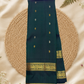 Handwoven Pure Gadwal Silk Saree  |Bottle Green
