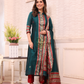 Forest Green Baluchari Linen 2-Piece Set Kurti & Dupatta (UNSTITCHED) - 308