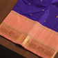 Silk Mark Certified Handloom Kanjivaram Silk Saree  |  Indigo Purple