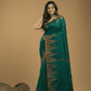 Jamdani Saree With Teal Green - 06 - indeloom