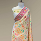 Banarasi Exclusive Ektara Kora JAMDANI Tilfi saree | Soft Cream