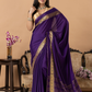 Classic Mysore Semi Silk Saree | Royal Purple