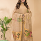 Sand Beige | Handloom Jamdani Tissue-Linen Unstitched 2-Piece Kurti
