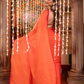 Fire Orange  Handloom cotton-057