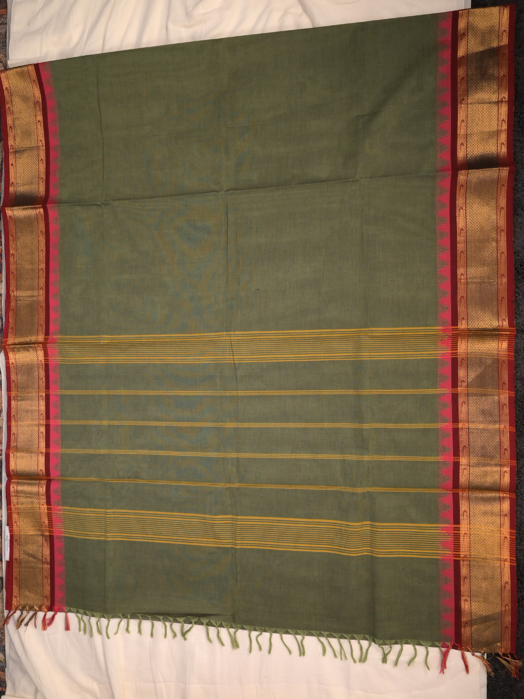 Kanchi Cotton|Rust Orange & Mustard Yellow