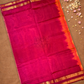 Handloom Korvai Silk Cotton Saree  |  Classic Red