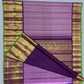 Pure Handwoven Gadwal Silk Saree With Orchid Purple - 028