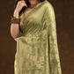 Floral woven design Silk blend Jacquard Saree | Jade Green
