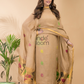 Sand Beige | Handloom Jamdani Tissue-Linen Unstitched 2-Piece Kurti