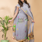 Stone Blue Linen X Linen 2-Piece Set Kurti & Dupatta (UNSTITCHED) - 068