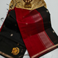 Maheshwari Silk Cotton Saree – Festive Elegance | Black