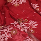 Muslin Jamdani 2-Piece Set Kurti & Dupatta (UNSTITCHED) Ruby Red -942
