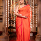 Fire Orange  Handloom cotton-057