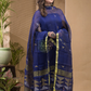 Russian Purpule Pure linen suit 2 piece Set Kurti & Dupatta (UNSTITCHED) -633