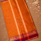 Chettinad Cottton Saree With Burnt Orange