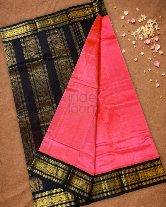 Handloom Handloom Silk Cotton Saree  |  Blush Pink