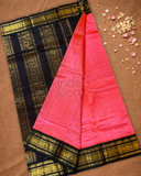 Pure Handloom Korvai Saree | Deep Pink