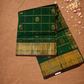 Pure Handloom Korvai Saree | Lime Green