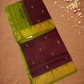 Handloom Korvai Silk Cotton Saree  |  Wine Red