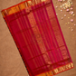 Handloom Korvai Silk Cotton Saree  |  Midnight Black