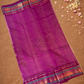 Handloom Korvai Silk Cotton Saree  |  Tan Brown