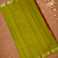 Handloom Korvai Silk Cotton Saree  |  Brick Red