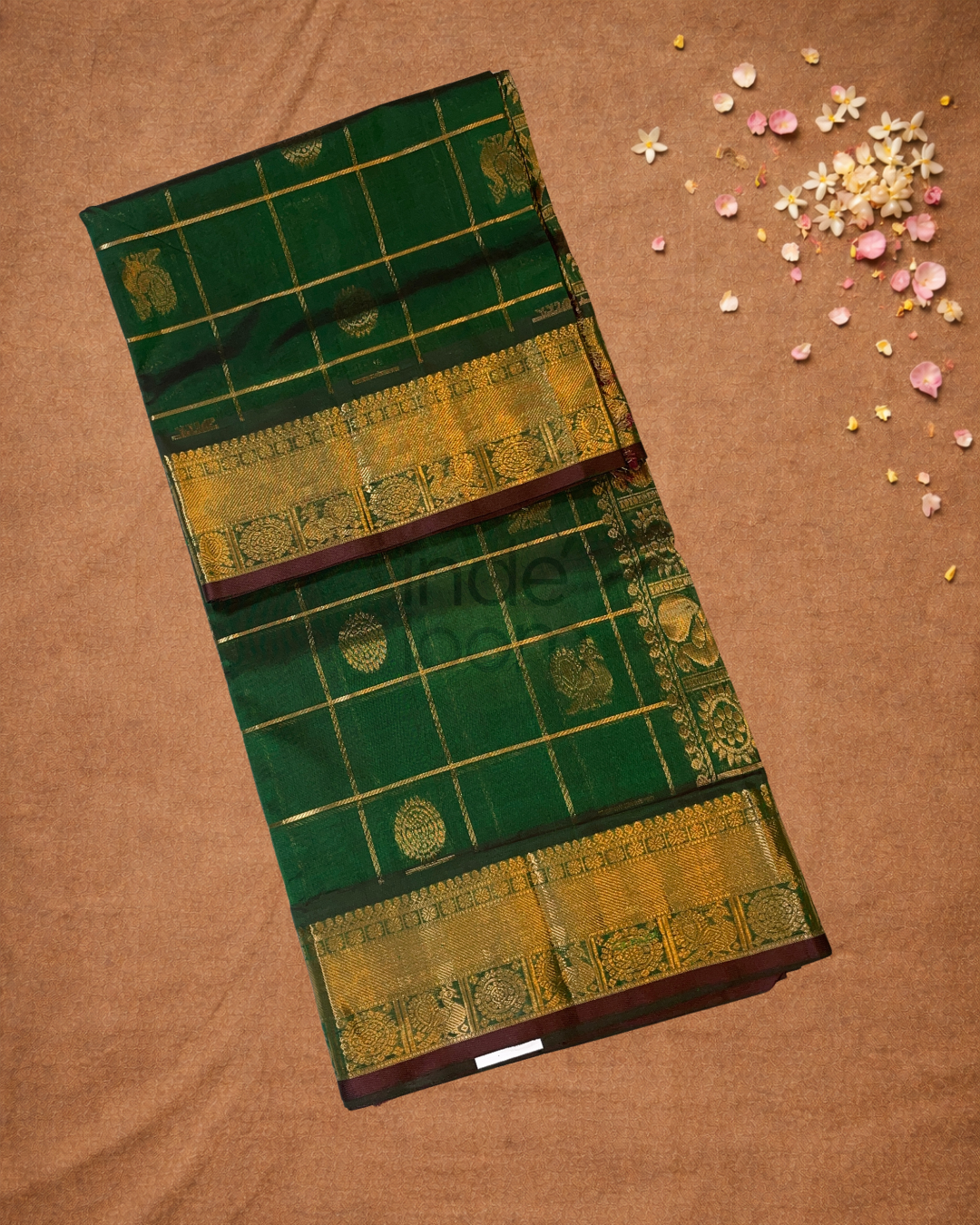Pure Handloom Korvai Saree | Lime Green