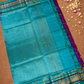 Handloom Korvai Silk Cotton Saree  |  Indigo Purple