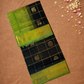 Handloom Korvai Silk Cotton Saree  |  Deep Teal