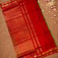 Handloom Korvai Silk Cotton Saree  |  Lime Green