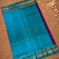Handloom Korvai Silk Cotton Saree  |  Indigo Purple