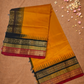 Handloom Korvai Silk Cotton Saree  |  Fire Orange