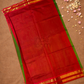 Handloom Korvai Silk Cotton Saree  |  Lime Green