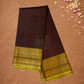 Handloom Handloom Silk Cotton Saree  |  Walnut Brown