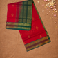 Handloom Korvai Silk Cotton Saree  |  Magenta Pink
