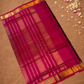 Handloom Korvai Silk Cotton Saree  |  Midnight Black