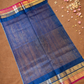 Handloom Korvai Silk Cotton Saree  |  Fire Orange