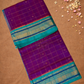 Handloom Korvai Silk Cotton Saree  |  Indigo Purple