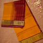 Pure Handloom Korvai Saree | Melon Orange