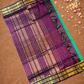Handloom Korvai Silk Cotton Saree  |  Lime Green