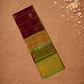 Handloom Korvai Silk Cotton Saree  |  Burgundy Red