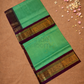 Handloom Korvai Silk Cotton Saree  |  Lime Green
