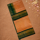 Handloom Korvai Silk Cotton Saree  |  Copper Orange