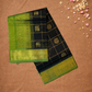 Handloom Korvai Silk Cotton Saree  |  Deep Teal