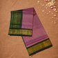Handloom Korvai Silk Cotton Saree  |  Watermelon Pink