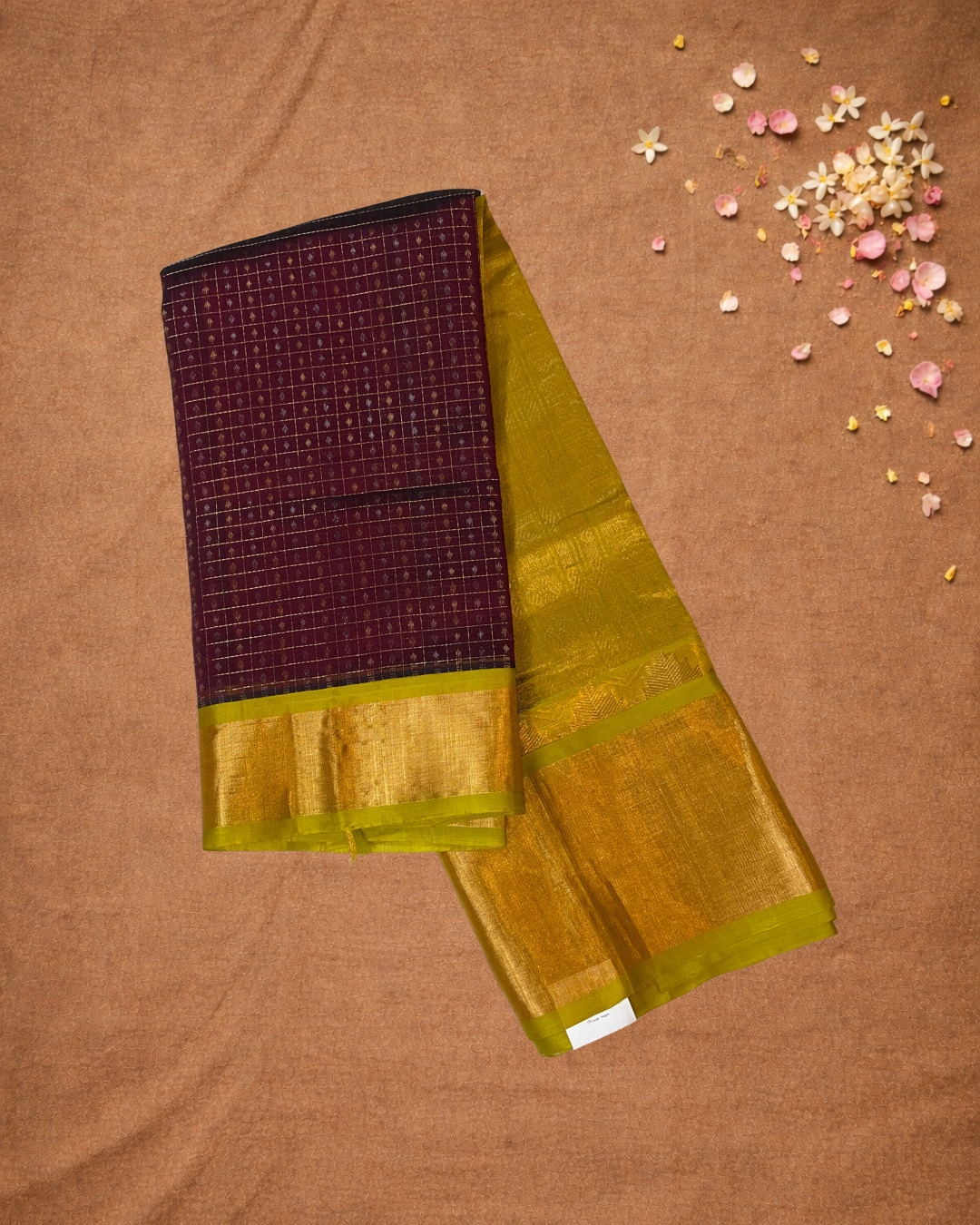 Handloom Handloom Silk Cotton Saree  |  Burgundy Red