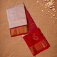 Pure Handloom Korvai Saree | Apple Red