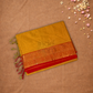 Chettinad Cottton Saree With Yellow with gold checks