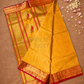 Chettinad Cottton Saree With Yellow with gold checks